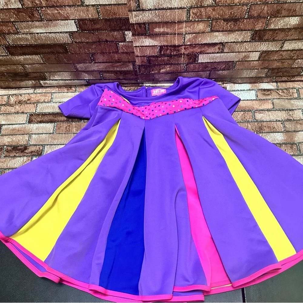 JoJo Siwa Purple and Yellow Kids Costume Dress